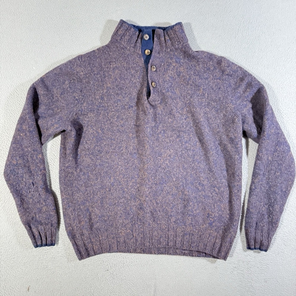 Jos. A. Bank Reserve‎ Wool Blend Crewneck Sweater Purple Mens Size XL